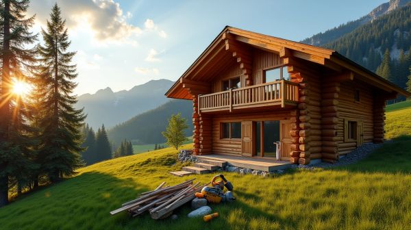 Construire un chalet en bois sur mesure rapidement et efficacement