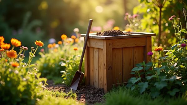 Transformez vos déchets en compost avec un composteur en bois