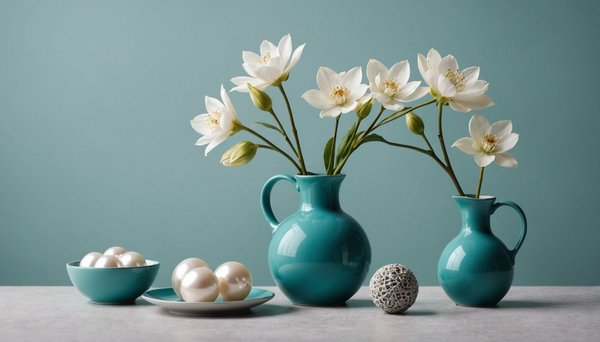 Harmoniser le bleu canard et le gris perle dans votre déco