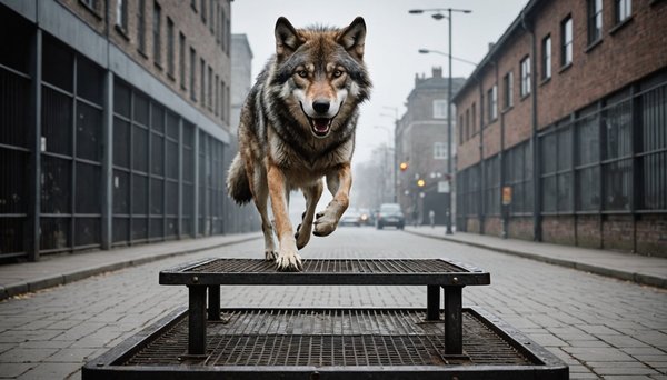 Saut de loup en caillebotis acier : la plateforme de 1,50 m